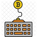 Bitcoin Keyboard Keyboard Hardware Icon