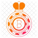 Bitcoin King Cryptocurrency Icon