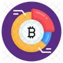 Bitcoin-Kreisdiagramm  Icon