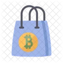 Bitcoin Krypto Einkaufen  Symbol