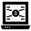 Bitcoin-Kryptowährungs-Website  Symbol