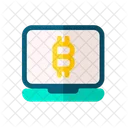 Bitcoin Laptop  Icon