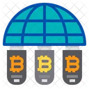 Bitcoin-Laufwerk  Symbol