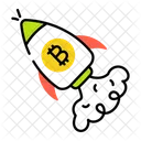 Bitcoin Launch Bitcoin Startup Crypto Startup Icône