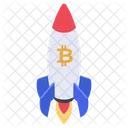 Bitcoin Launching  Icon