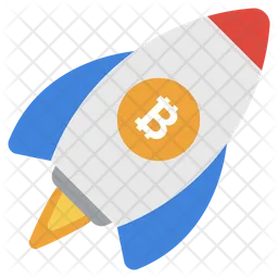 Bitcoin Launching  Icon