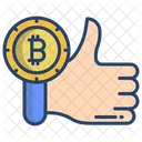 Bitcoin Like Bitcoin Rate Icon