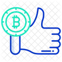 Bitcoin Like Bitcoin Rate Icon