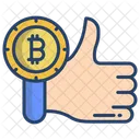 Bitcoin Like Bitcoin Rate Icon