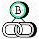 Bitcoin Link Cryptocurrency Crypto Icône