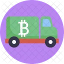 Bitcoin LKW Kryptowahrung Symbol