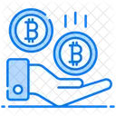 Bitcoin Loan Endowment Cryptocurrency Borrowing Icon