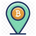 Perno di localizzazione bitcoin  Icon