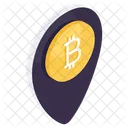 Bitcoin Location Cryptocurrency Location Crypto Location Icon