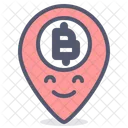 Bitcoin Location Bitcoin Crypto Icon