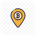 Bitcoin Location Location Pointer Location Marker Icon