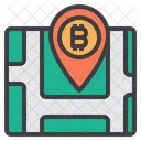 Location Map Money Bitcoin Cryptocurrency Bitcoin Location Location Pin Icon