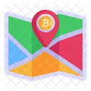 Bitcoin Location Bitcoin Map Navigation Map Icon