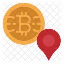 Bitcoin Location  Icon