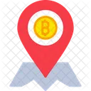 Bitcoin Location  Icon