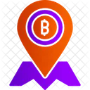 Bitcoin Location  Icon
