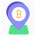 Bitcoin Location Bitcoin Placeholder Cryptocurrency Icon
