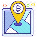 Bitcoin Location Bitcoin Pin Map Marker Icon