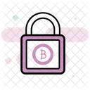 Protecao Bitcoin Bloqueio Bitcoin Seguranca Bitcoin Ícone