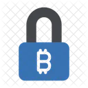 Bitcoin Lock Crypto Icon