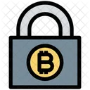 Bitcoin Sperre Sichere Kryptowahrung Bitcoin Symbol