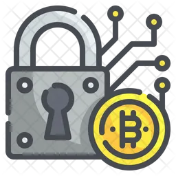 Bitcoin Lock  Icon