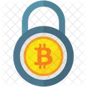 Bitcoin Lock Pay Coin Icon