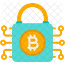 Bitcoin Lock Lock Protection Icon