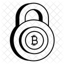 Bitcoin Lock Lock Security Icon