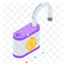 Bitcoin Lock Bitcoin Safety Encryption Icon