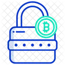 Bitcoin Lock Password Security Icon