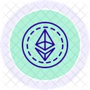 Bitcoin Logo Line Icon Icon