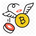 Bitcoin Loss Crypto Loss Money Loss Icon