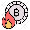 Bitcoin loss  Icon