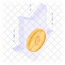 Bitcoin Loss  Icon