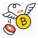 Bitcoin Loss Crypto Loss Money Loss Icône