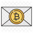 Bitcoin Message Pay Icône