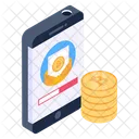 Blockchain Mail Bitcoin Mail Cryptocurrency Mail Icon
