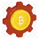 Bitcoin Management Cryptocurrency Setting Crypto Development Icon