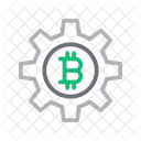 Bitcoin Currency Setting Icon