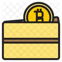 Billetera Bitcoin Mantener Billetera Icono