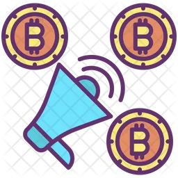 Bitcoin Marketing  Icon
