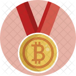 Bitcoin-Medaille  Symbol