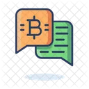 Bitcoin Message Bitcoin Chat Bitcoin Icon