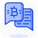 Bitcoin Message  Icon